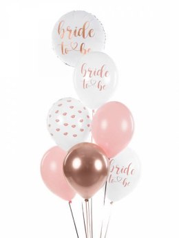 Balony lateksowe Bride to be na Wieczór Panieński 30cm, 6 szt. Partydeco