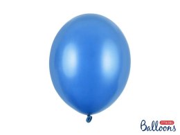 Balony lateksowe Strong, Chabrowe, Metallic Cornflower Blue, 30cm, 100 szt. Partydeco