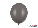 Balony lateksowe Strong, Ciemno Szare, Pastel Grey, 30cm, 100 szt. Partydeco