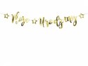 Baner Moje Urodziny, złoty, 16,5 cm x 90 cm Partydeco