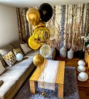Ciężarek do Balonów, foliowy, złoty Partydeco