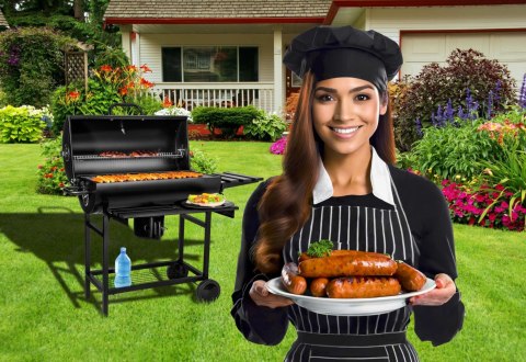 Grill węglowy ogrodowy 2 ruszty popielnik BAREL Grill węglowy ogrodowy 2 ruszty popielnik BAREL