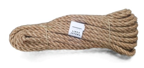 Linka lina jutowa 12mm sznur - 10m Linka lina jutowa 12mm sznur - 10m