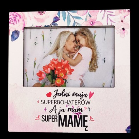 Ramka na zdjęcia 10 x 15cm MAMA KWIATY PASTELE Ramka na zdjęcia 10 x 15cm MAMA KWIATY PASTELE