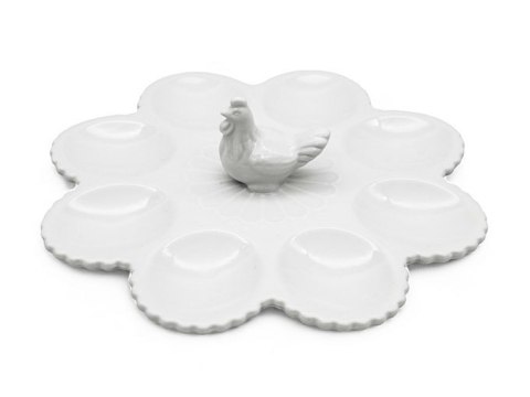 Talerz ceramiczny do jajek 23cm TR-24-408 Talerz ceramiczny do jajek 23cm TR-24-408