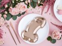 Talerzyki penisy, rose gold, 26,5 cm Partydeco