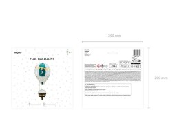 Balon foliowy - Balon 4D, 36x110 cm Partydeco
