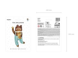 Balon foliowy Miś, 72x104 cm Partydeco