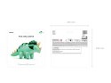 Balon foliowy Triceratops, 101x60.5cm, zielony Partydeco
