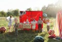 Balon foliowy okrągły, kula, Piłka w gwiazdki, 75 cm, zielony Partydeco