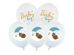Balony 30 cm, Baby boy, 50szt. Partydeco