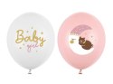 Balony 30 cm, Baby girl, 50szt. Partydeco