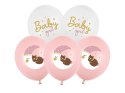 Balony 30 cm, Baby girl, 6szt. Partydeco