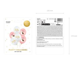 Balony 30 cm, Baby girl, 6szt. Partydeco