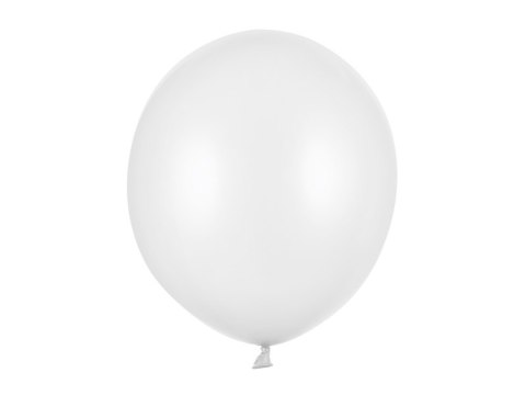 Balony lateksowe Strong, Białe, Metallic Pure White, 43cm, 25 szt. Partydeco Balony lateksowe Strong, Białe, Metallic Pure White, 43cm, 25 szt. Partydeco