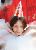 Czapeczki z Pomponami, 16 cm, 6szt. Partydeco