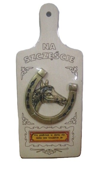 Deska podkowa na szczęście duża 32x14cm NR.1 Deska podkowa na szczęście duża 32x14cm NR.1