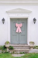 Kokarda dekoracyjna DIY, jasny róż, 55x71 cm Partydeco