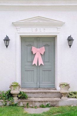 Kokarda dekoracyjna DIY, jasny róż, 55x71 cm Partydeco
