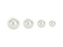 Naklejki Perełki - 440 szt., 4 rozmiary (3-6 mm), perłowe Partydeco