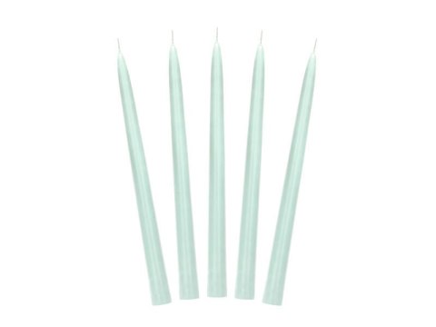 Świece stożkowe szałwiowe, 24 cm, 10 szt. Partydeco Świece stożkowe szałwiowe, 24 cm, 10 szt. Partydeco