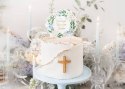 Topper na tort Pierwsza Komunia Święta,16.7x20 cm Partydeco