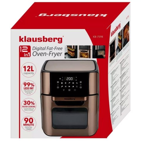 FRYTOWNICA BEZTŁUSZCZOWA 12L 1800W KLAUSBERG AIR FRYER KB-7598 FRYTOWNICA BEZTŁUSZCZOWA 12L 1800W KLAUSBERG AIR FRYER KB-7598