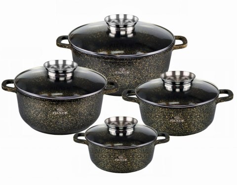GARNKI MARMUROWO-CERAMICZNE 8 EL. ZILNER ZL-7209 GARNKI MARMUROWO-CERAMICZNE 8 EL. ZILNER ZL-7209