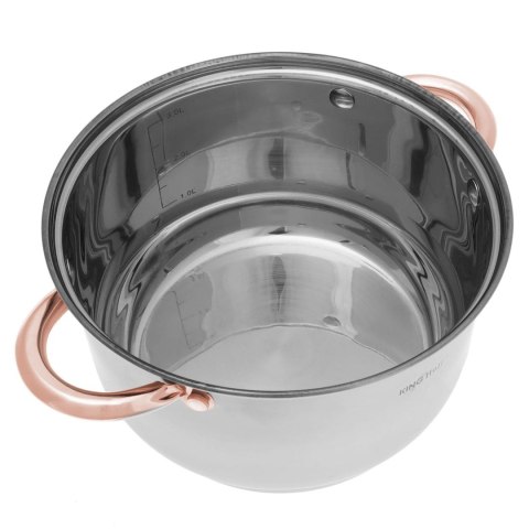 GARNKI STALOWE 10 EL. KINGHOFF ROSEGOLD KH-1764 GARNKI STALOWE 10 EL. KINGHOFF ROSEGOLD KH-1764