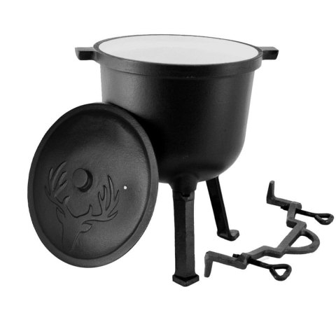 KOCIOŁEK ŻELIWNY MYŚLIWSKI 10L EMALIOWANY ZILNER ZL-5506 KOCIOŁEK ŻELIWNY MYŚLIWSKI 10L EMALIOWANY ZILNER ZL-5506
