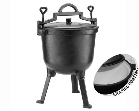 KOCIOŁEK ŻELIWNY MYŚLIWSKI 10L EMALIOWANY ZILNER ZL-5506 KOCIOŁEK ŻELIWNY MYŚLIWSKI 10L EMALIOWANY ZILNER ZL-5506