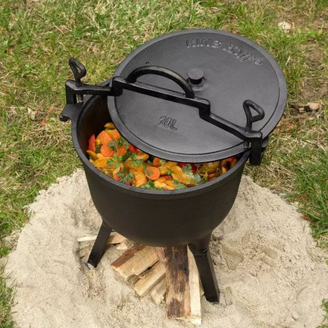 KOCIOŁEK ŻELIWNY MYŚLIWSKI 10L KiNGHOFF KH-2233 KOCIOŁEK ŻELIWNY MYŚLIWSKI 10L KiNGHOFF KH-2233