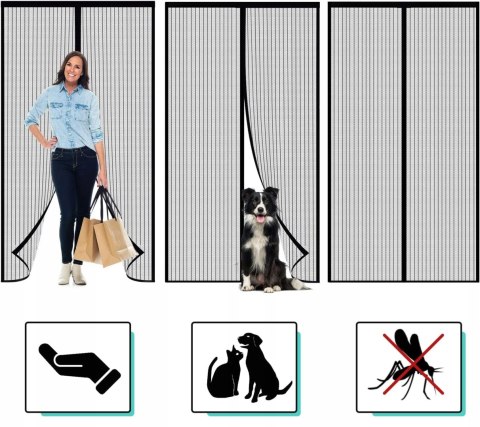 Moskitiera magnetyczna na drzwi do przycięcia Magic Mesh Moskitiera magnetyczna na drzwi do przycięcia Magic Mesh