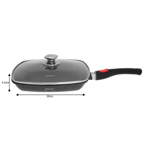 PATELNIA GRILLOWA GRANITOWA 28CM KINGHOFF KH-1511 ODŁ. UCHWYT PATELNIA GRILLOWA GRANITOWA 28CM KINGHOFF KH-1511 ODŁ. UCHWYT