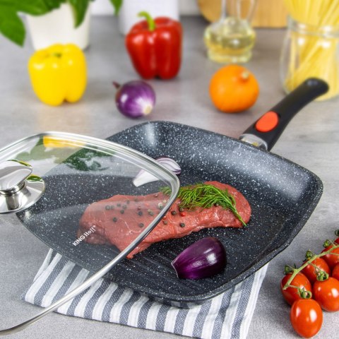 PATELNIA GRILLOWA GRANITOWA 28CM KINGHOFF KH-1511 ODŁ. UCHWYT PATELNIA GRILLOWA GRANITOWA 28CM KINGHOFF KH-1511 ODŁ. UCHWYT