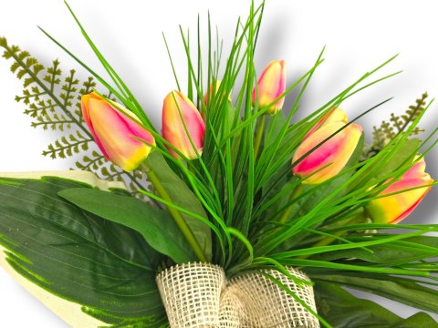 WIOSENNY BUKIET WKŁAD DO WAZONU TULIPANY KWIATY NA CMENTARZ GRÓB POMNIK WIOSENNY BUKIET WKŁAD DO WAZONU TULIPANY KWIATY NA CMENTARZ GRÓB POMNIK