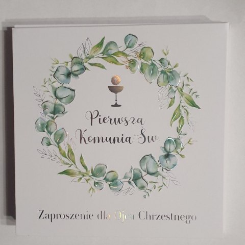 Zaproszenia 10szt KOMUNIA ŚWIĘTA DLA OJCA CHRZESTNEGO NR012 Zaproszenia 10szt KOMUNIA ŚWIĘTA DLA OJCA CHRZESTNEGO NR012