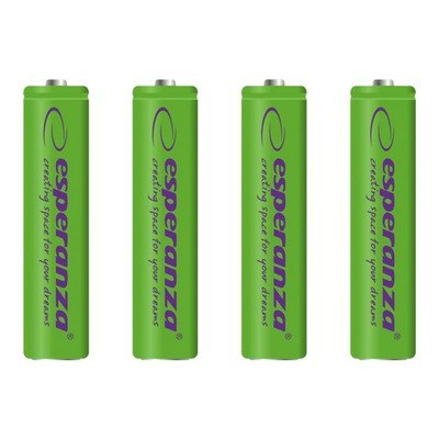 Baterie akumulatorki 4szt. R03 AAA 1000mah ESPERANZA | EZA102G Baterie akumulatorki 4szt. R03 AAA 1000mah ESPERANZA | EZA102G