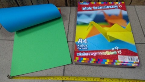 Blok techniczny A4 KOLOROWY 10szt. Blok techniczny A4 KOLOROWY 10szt.