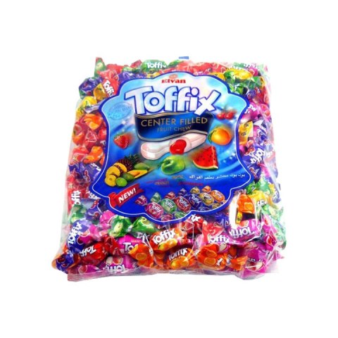 Cukierki Toffix mix 1kg z nadzieniem owocowym Cukierki Toffix mix 1kg z nadzieniem owocowym