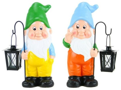 Figura ogrodowa krasnal z latarnią 15,5 x 11,5 x 38cm ceramika Figura ogrodowa krasnal z latarnią 15,5 x 11,5 x 38cm ceramika