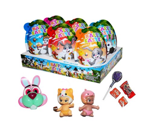 Jajko niespodzianka zajączek happy easter suprise 4 in 1 6szt. Jajko niespodzianka zajączek happy easter suprise 4 in 1 6szt.