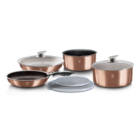 KOMPLET GARNKÓW 9-EL. CLICK & COOK BERLINGER HAUS METALLIC LINE ROSE GOLD BH-6147 KOMPLET GARNKÓW 9-EL. CLICK & COOK BERLINGER HAUS METALLIC LINE ROSE GOLD BH-6147
