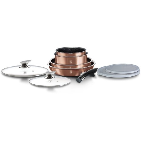KOMPLET GARNKÓW 9-EL. CLICK & COOK BERLINGER HAUS METALLIC LINE ROSE GOLD BH-6147 KOMPLET GARNKÓW 9-EL. CLICK & COOK BERLINGER HAUS METALLIC LINE ROSE GOLD BH-6147