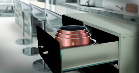 KOMPLET GARNKÓW 9-EL. CLICK & COOK BERLINGER HAUS METALLIC LINE ROSE GOLD BH-6147 KOMPLET GARNKÓW 9-EL. CLICK & COOK BERLINGER HAUS METALLIC LINE ROSE GOLD BH-6147