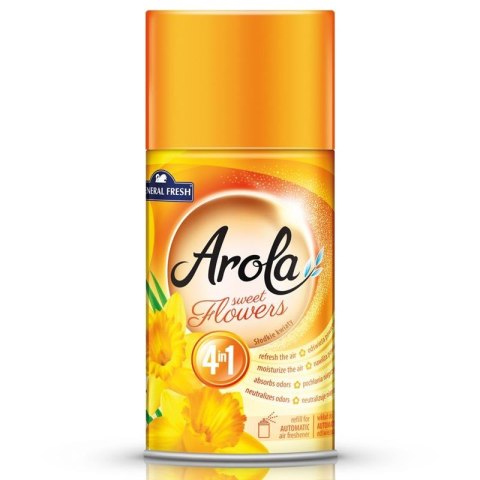Odświeżacz powietrza AROLA słodkie kwiaty 4w1 250ml Odświeżacz powietrza AROLA słodkie kwiaty 4w1 250ml