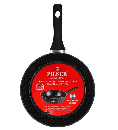 PATELNIA GŁĘBOKA 22CM 1.6L POWŁOKA MARMUROWA ZILNER ZL-7705 / 9208 PATELNIA GŁĘBOKA 22CM 1.6L POWŁOKA MARMUROWA ZILNER ZL-7705 / 9208
