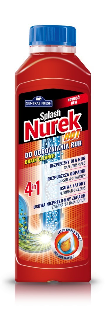 Udrażniacz do rur NUREK HOT 4in1 ciepła woda 200g Udrażniacz do rur NUREK HOT 4in1 ciepła woda 200g
