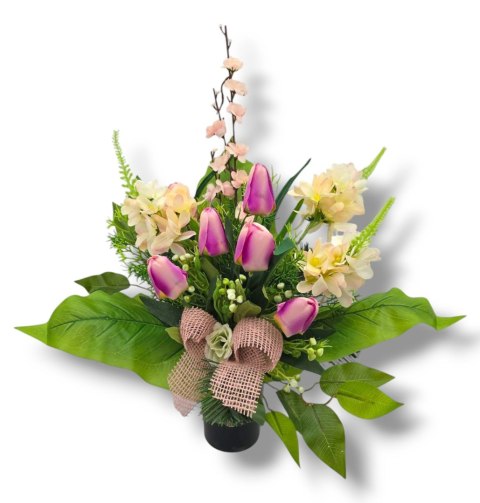 WIOSENNY BUKIET WKŁAD DO WAZONU KWIATY NA CMENTARZ GRÓB POMNIK TULIPANY WIOSENNY BUKIET WKŁAD DO WAZONU KWIATY NA CMENTARZ GRÓB POMNIK TULIPANY