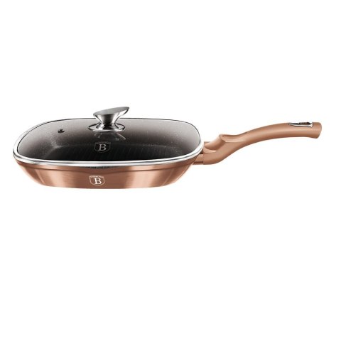 ZESTAW 3 PATELNI GRANITOWYCH 20/24/28CM BERLINGER HAUS METALLIC LINE ROSE GOLD BH-6195 ZESTAW 3 PATELNI GRANITOWYCH 20/24/28CM BERLINGER HAUS METALLIC LINE ROSE GOLD BH-6195